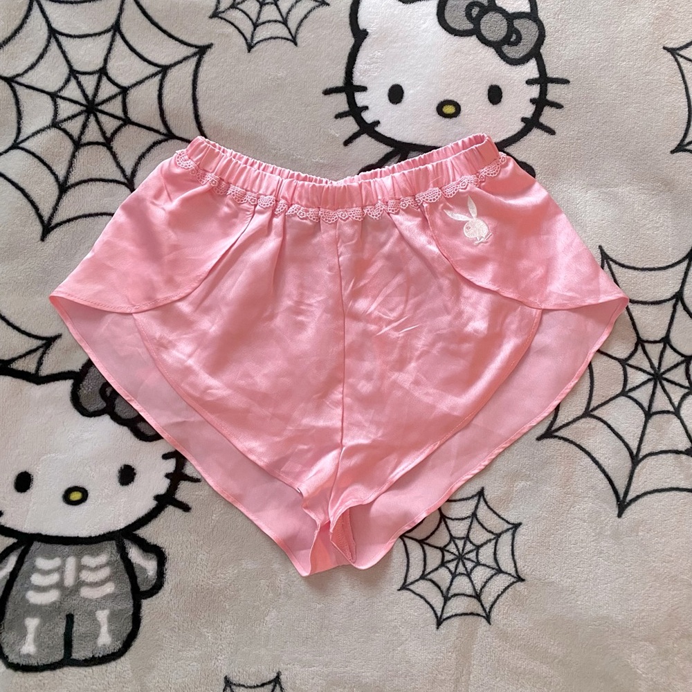 playboy missguided satin shorts